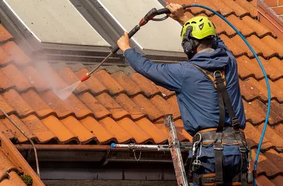Démoussage et hydrofuge de toiture à Marchais